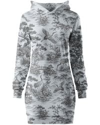 Aloha From Deer - Crane Garden Oversoze Hoodie Dress - Lyst