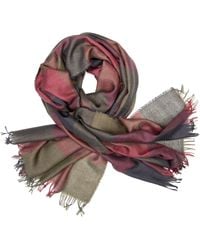 Kinalba - Weekender Dark Moss Buffalo Cashmere & Silk Scarf - Lyst