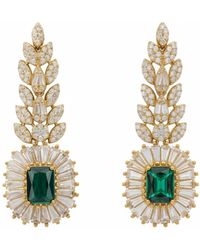 LÁTELITA London - Countess Gemstone Drop Earrings Emerald - Lyst