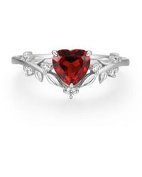 Azura Jewelry New York - Heart Desire Mozambique Garnet Vermeil - Lyst