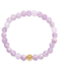 Nialaya - Wristband With Amethyst And - Lyst