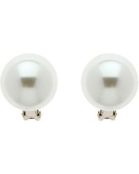Emma Holland Jewellery - Large Pearl & Platinum Clip Earrings - Lyst