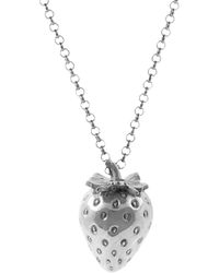 Lee Renee - Strawberry Necklace - Lyst