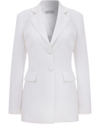 NAZLI CEREN - Marylebone Fitted Crepe Blazer - Lyst