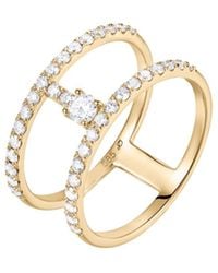 Dyamka - Paved Two Rows Ring - Lyst
