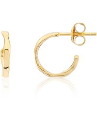 Auree - Ronda Mini Piccolo Polished Vermeil Hoop Earrings - Lyst
