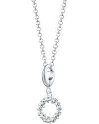 Lily Charmed - Sterling Circle Star Cluster Charm Necklace - Lyst