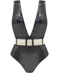 Aulala Paris - Starry Night One Piece Swimsuit With Belt - Lyst
