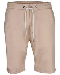 DAVID WEJ - Neutrals Plain Drawstring Shorts – Stone - Lyst