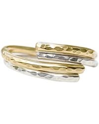 Kiri & Belle - Intertwined And Hammered Rings - Lyst