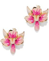 The Pink Reef - Tiny Orchid Earring - Lyst