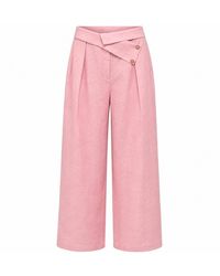 Lumina Eligma - The Wrapline Linen Trouser - Lyst