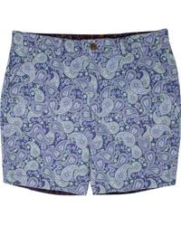 lords of harlech - John Pow Paisley Flat Front Short - Lyst