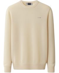 London Atelier Byproduct - Neutrals Mohair Classic Fit Jumper With Embroidery - Lyst