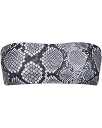 Playaluxe - Santorini Seamless Bandeau Bikini Top Snake - Lyst