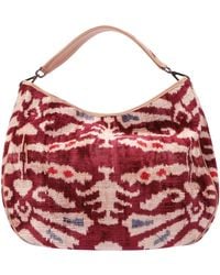 SJW BAGS LONDON - Garuda Velvet Ikat Bag - Lyst