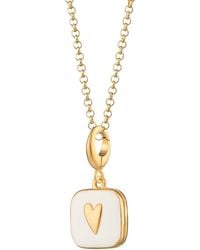 Lily Charmed - Plated Heart Locket Necklace - Lyst