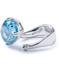 German Kabirski - Veyra Open Ring With Natural Oval Cut Topaz - Lyst