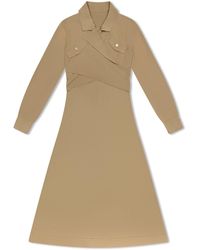 Roch Perel - Neutrals Knitted Two Piece Bolero Dress - Lyst