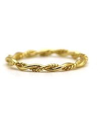 VicStoneNYC Fine Jewelry - Unique Thin Rope Vermeil Ring - Lyst