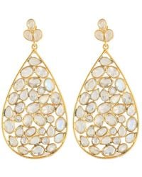 Opium Jewels - Dew Drop Jali Earrings - Lyst