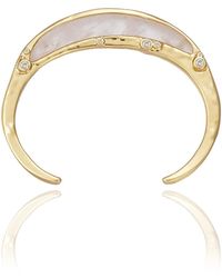Rare Matters Jewelry - Gemstone Inlay Bangle Cuff - Lyst