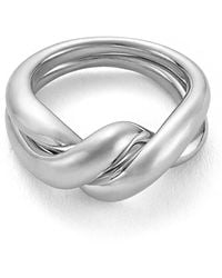 Cote Cache - Silver Unity Ring - Lyst