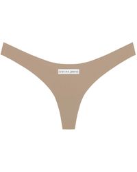 GOD SAVES QUEENS - Neutrals Second Skin Thong Mocha - Lyst