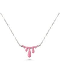Dolcetto Designs - Gelato Raspberry Necklace - Lyst