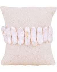 Oana Savu - Filled Fine Pearls Bracelet Seahorse Charm - Lyst