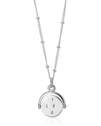 Auree - Verona Sterling Spinning I Love You Pendant - Lyst