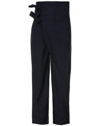 MOE - Deep Check Wool Pants - Lyst