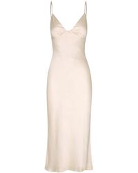 Unum Diem - Backless Slip Midi Dress - Lyst