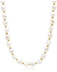 Nialaya - Baroque Pearl Necklace - Lyst