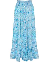 Sophia Alexia - Azure Mosaic Fiji Skirt - Lyst
