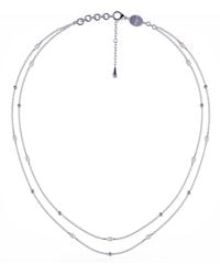 Linda Fiore - Ava Double Pearl Necklace - Lyst