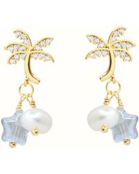 Ninemoo - Starry Coconut Pearl Earrings - Lyst