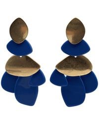 Michael Nash Jewelry - Danielle Lapis Resin And Worn Pierced Earrings - Lyst