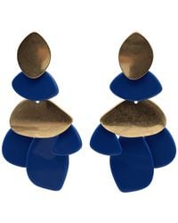 Michael Nash Jewelry - Danielle Lapis Resin And Worn Pierced Earrings - Lyst