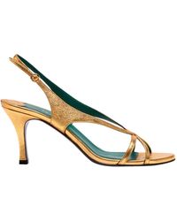 Florrie London - Matilda 75Mm Strappy Leather Sandal Vintage - Lyst