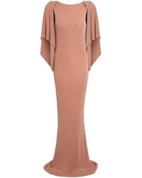 Sarvin - Neutrals Mocha Backless Maxi Dress - Lyst