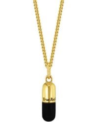 True Rocks - Enamel & 18Kt Plated Small Pill Pendant - Lyst
