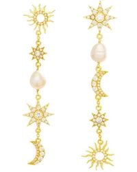Lavani Jewels - Moon & Star The Justice Long Earrings - Lyst