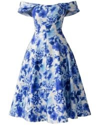 IZABELA MANDOIU - Midi Cotton Dress With Floral Print - Lyst