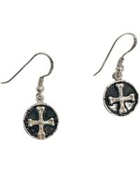 Tg-Jewellery by Tamara Gervasio - Medaglie Bones Skull Earrings – Sterling With Enamel - Lyst