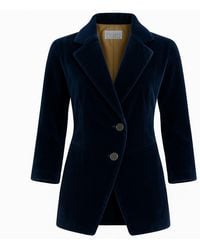 BEIRA - Maggie Longline Tailored Velvet Jacket - Lyst