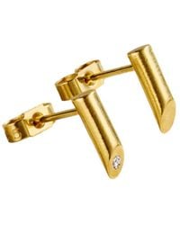 Posh Totty Designs - Diamond Flow Stud Earrings - Lyst