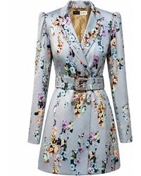 Richa Sharma - Handcrafted Duchess Satin Blazer Dress - Lyst