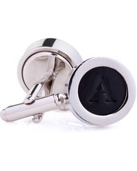 N'damus London - Regent Leather Letter Cufflinks - Lyst