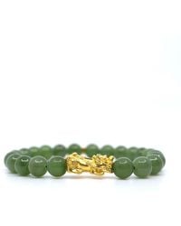 Shar Oke - Jade & 24K Pure Pixiu Bracelet - Lyst